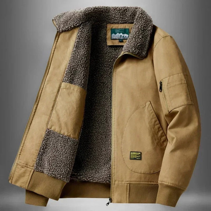 Ryder | Herren Pilotenjacke mit Sherpa-Futter