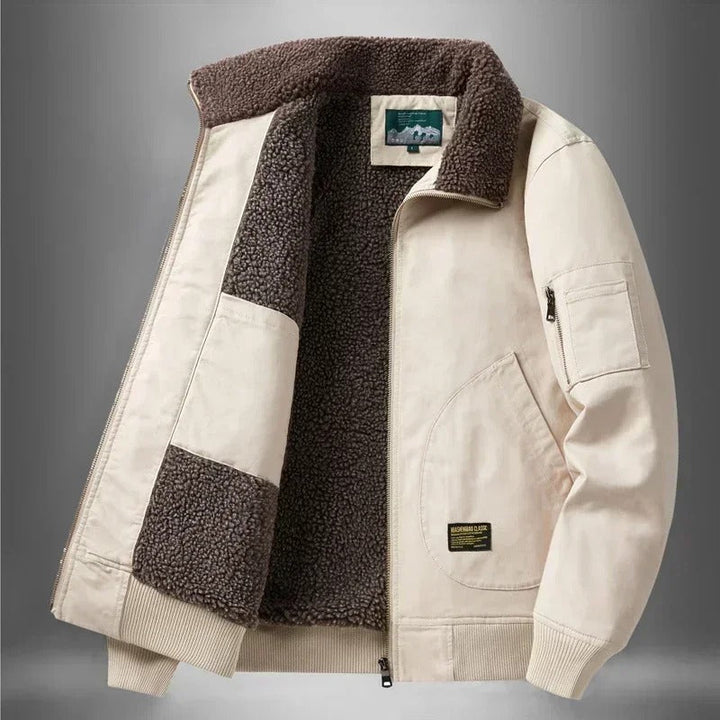 Ryder | Herren Pilotenjacke mit Sherpa-Futter