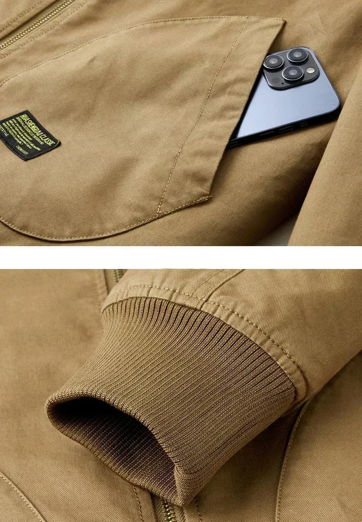 Ryder | Herren Pilotenjacke mit Sherpa-Futter