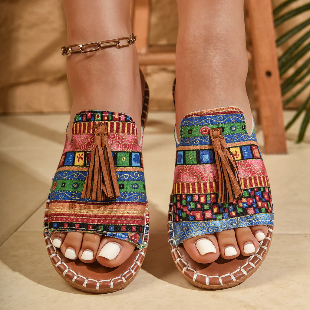 Zerina | Bohemian Tassel Sandals
