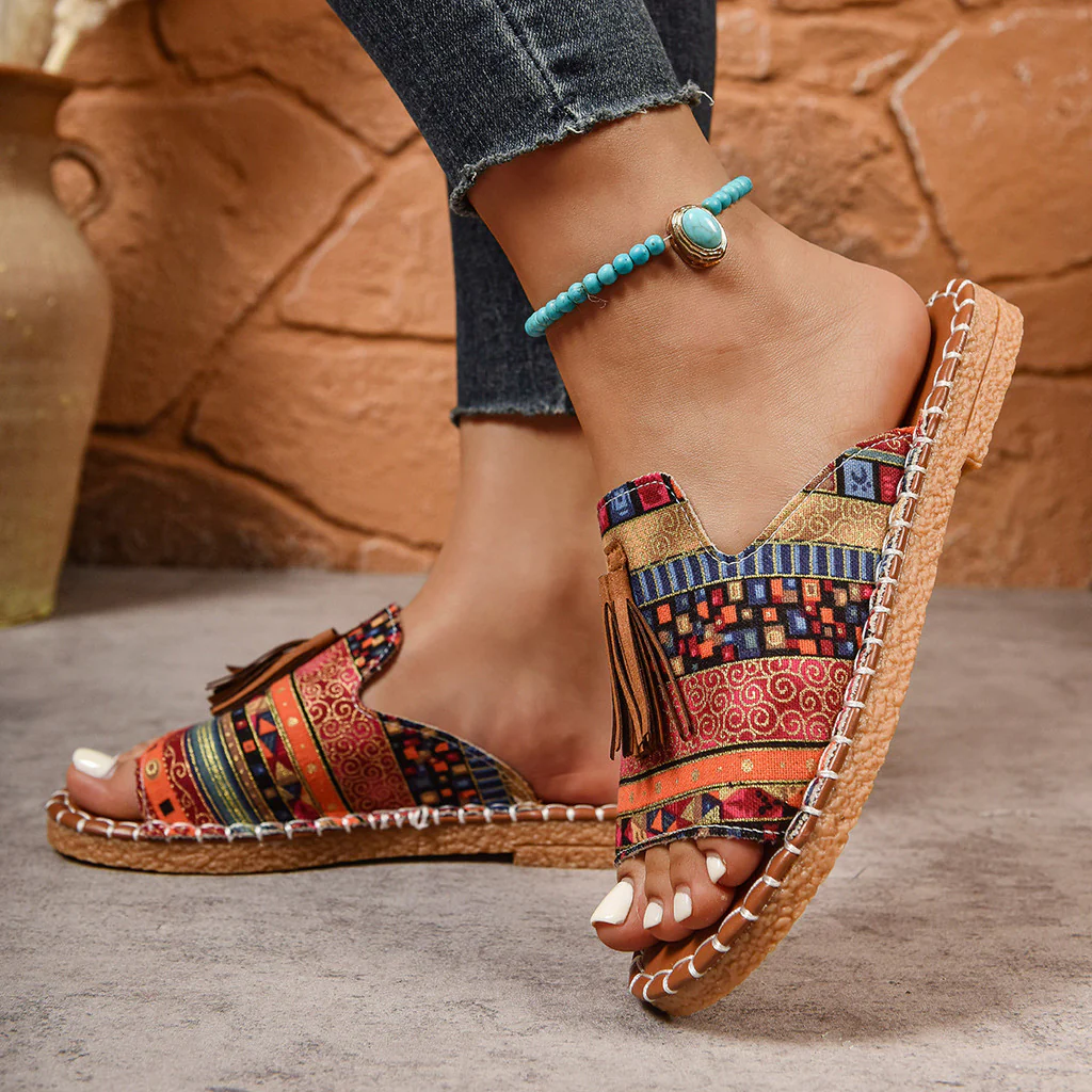 Zerina | Bohemian Tassel Sandals
