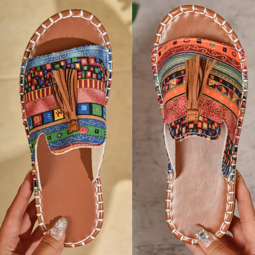 Zerina | Bohemian Tassel Sandals