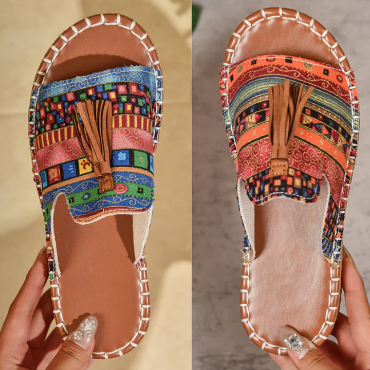Zerina | Bohemian Tassel Sandals