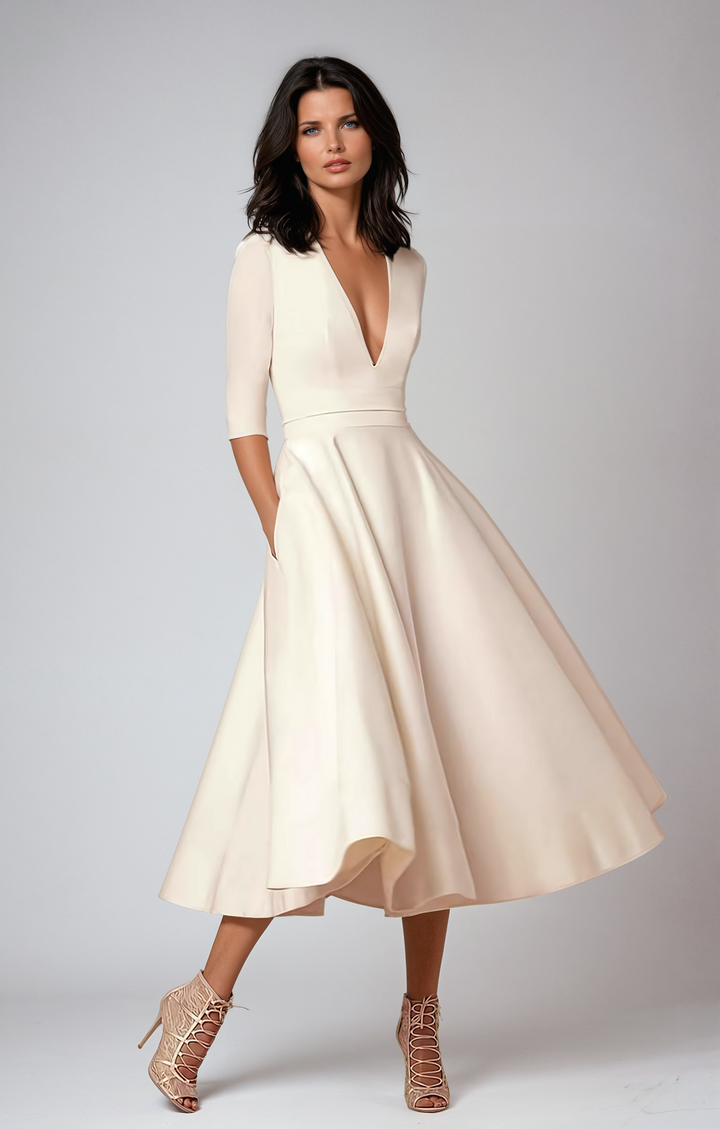 Lani | Elegantes Midi-Kleid im Retro-Look