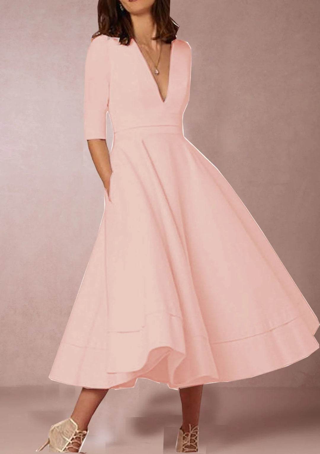 Lani | Elegantes Midi-Kleid im Retro-Look