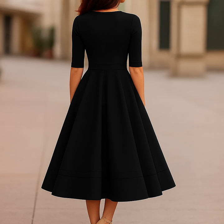 Lani | Elegantes Midi-Kleid im Retro-Look