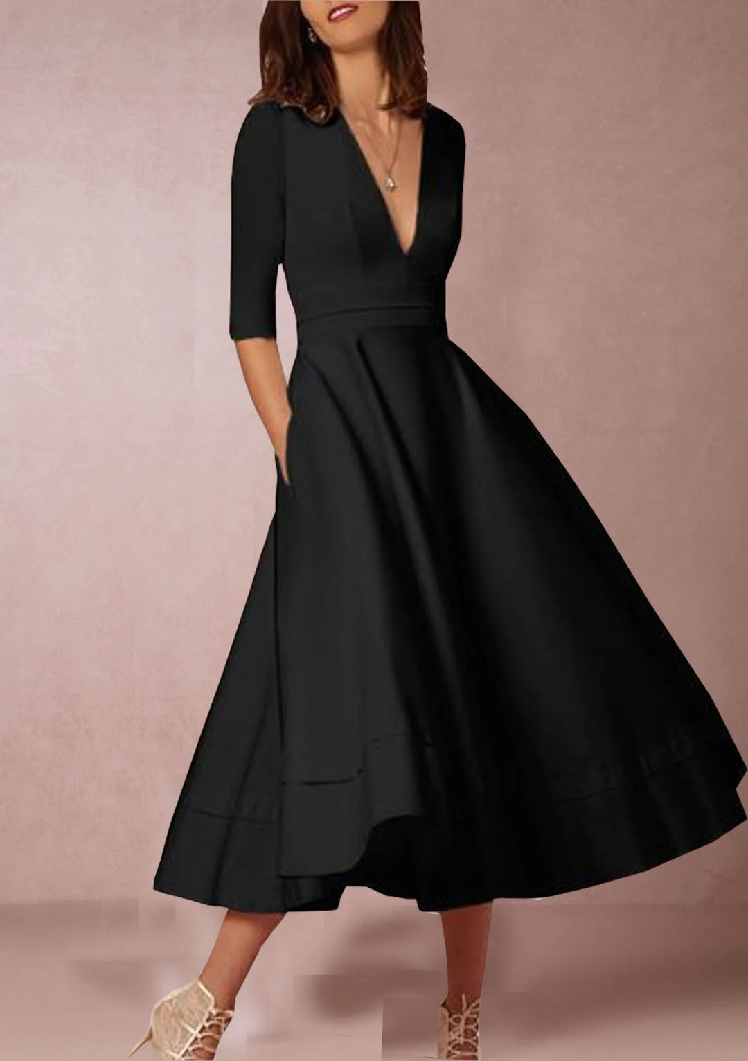 Lani | Elegantes Midi-Kleid im Retro-Look