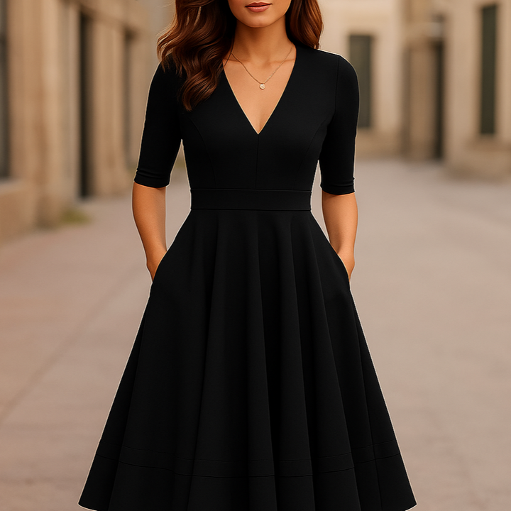Lani | Elegantes Midi-Kleid im Retro-Look