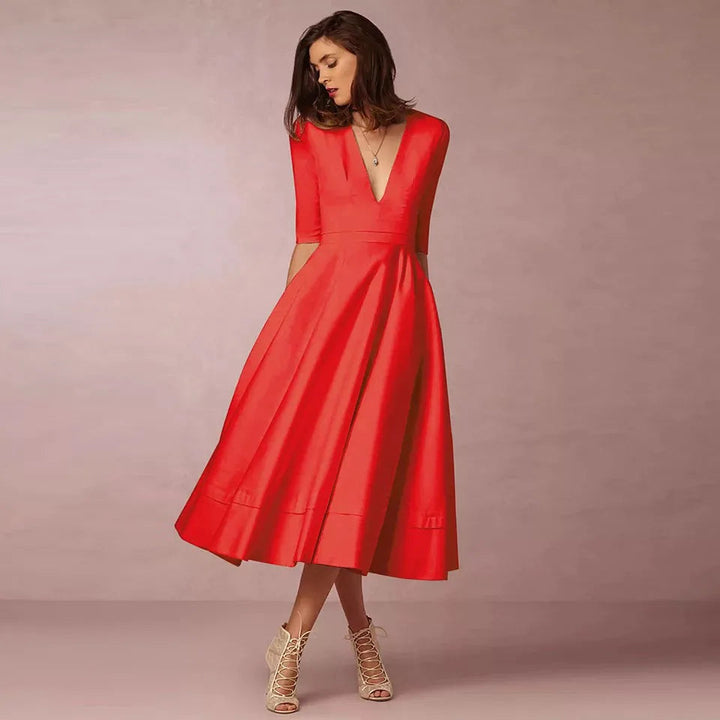 Lani | Elegantes Midi-Kleid im Retro-Look