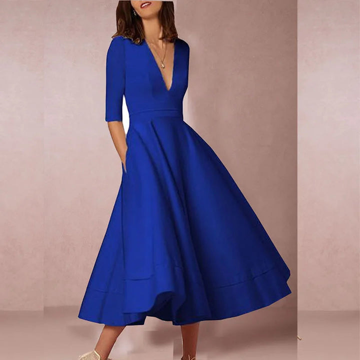 Lani | Elegantes Midi-Kleid im Retro-Look