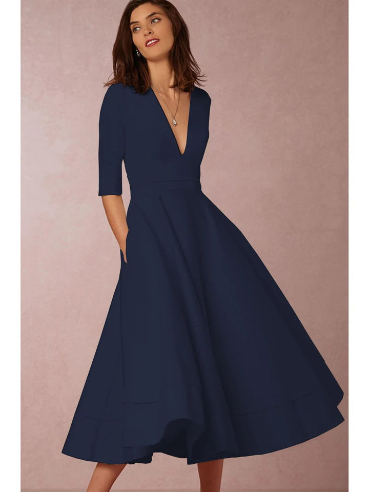 Lani | Elegantes Midi-Kleid im Retro-Look
