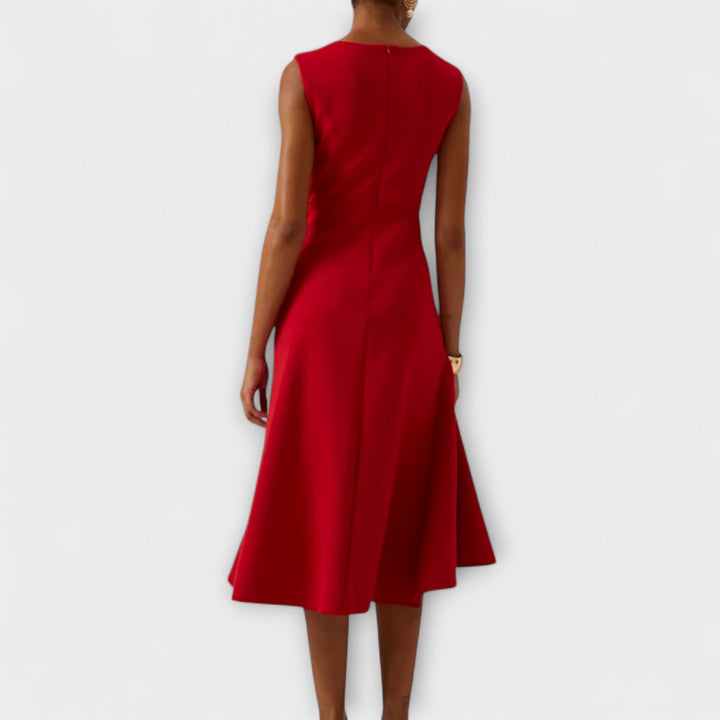 Vivienne | Elegant Asymmetric Midi Dress