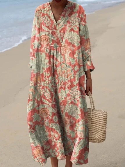 Selene | Lightweight Floral Midi Dress