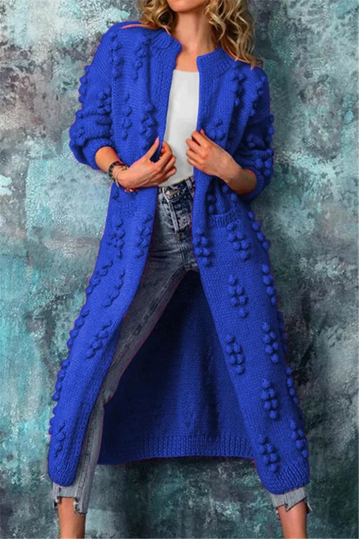 Selora | Damen Strickcardigan in Longline-Passform
