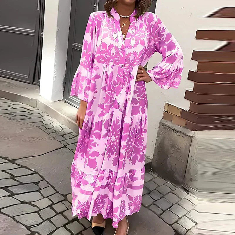 Sienna | Women’s Paisley Long Sleeve Mini Dress