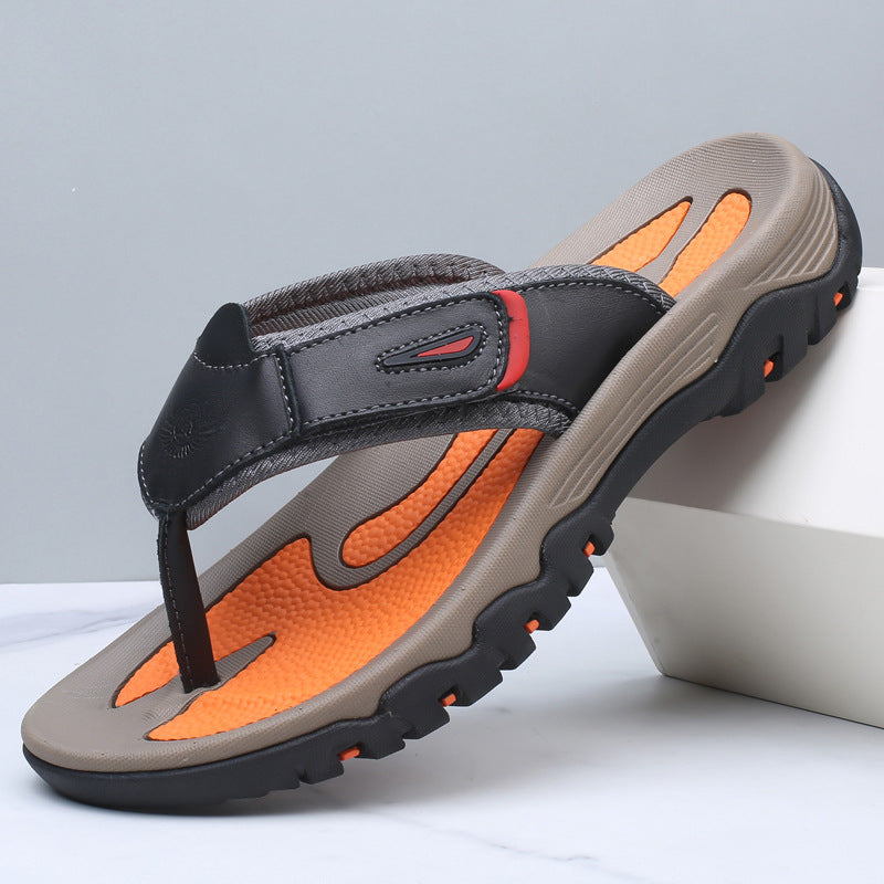 Calvren | Men’s Leather Ergonomic Summer Sandals