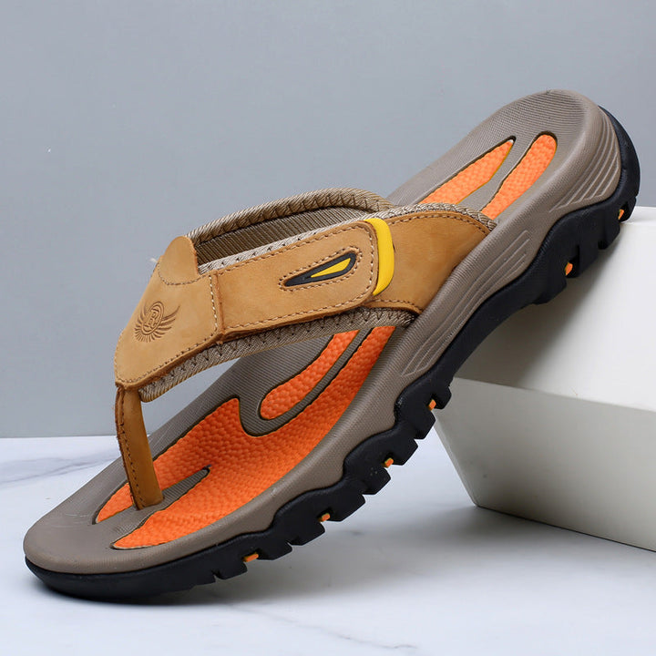 Calvren | Men’s Leather Ergonomic Summer Sandals