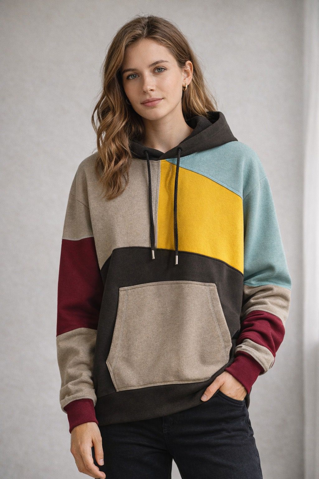 Kaelix | Color-Block Streetwear Unisex Hoodie