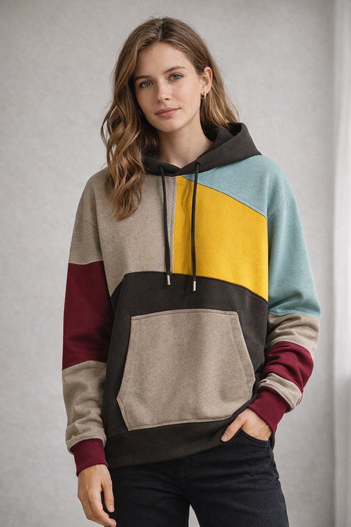 Kaelix | Color-Block Streetwear Unisex Hoodie