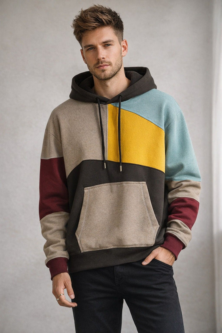 Kaelix | Color-Block Streetwear Unisex Hoodie