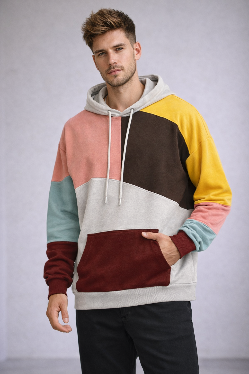 Kaelix | Color-Block Streetwear Unisex Hoodie