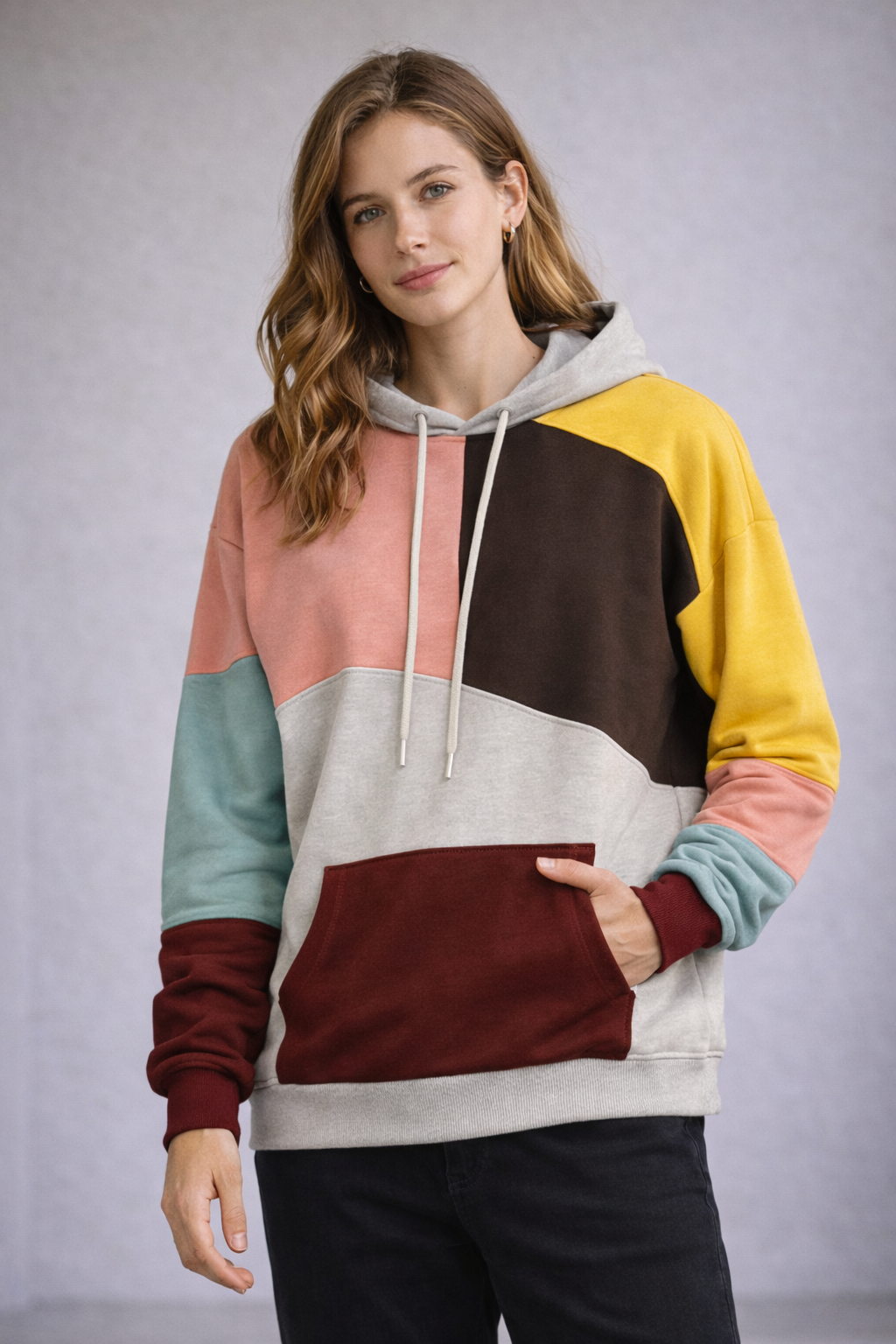 Kaelix | Color-Block Streetwear Unisex Hoodie