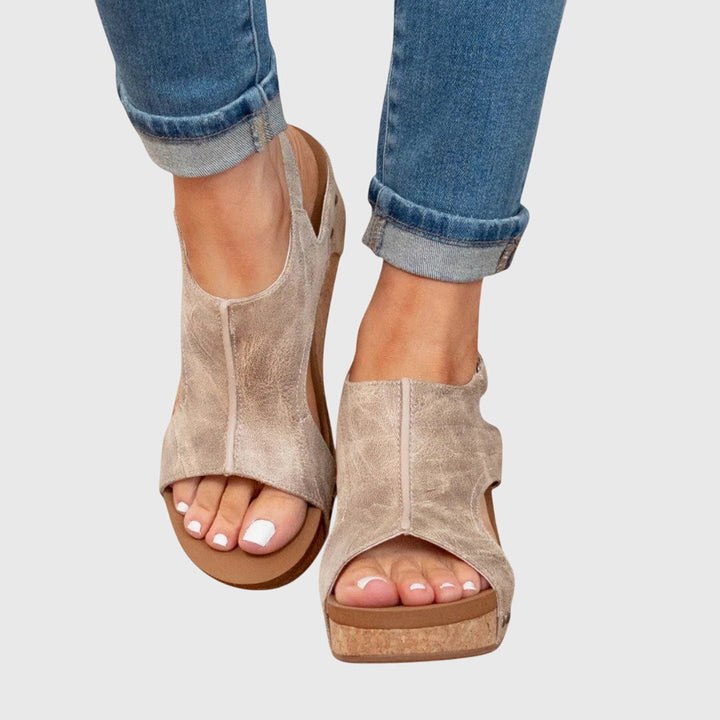 Amelia | Elegant Orthopedic Wedge Sandals
