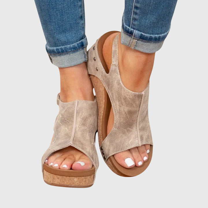 Amelia | Elegant Orthopedic Wedge Sandals