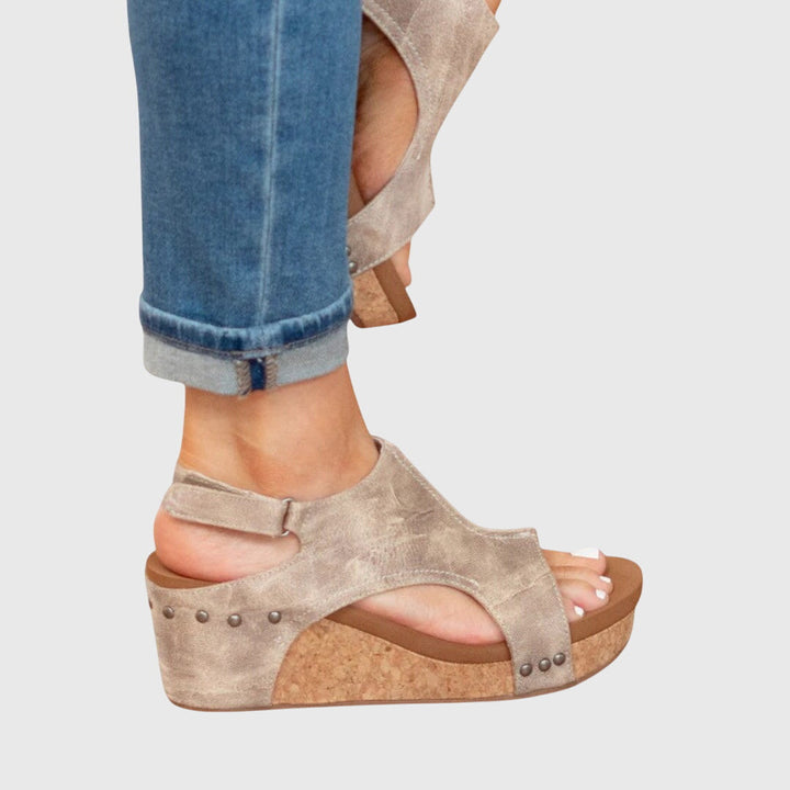 Amelia | Elegant Orthopedic Wedge Sandals