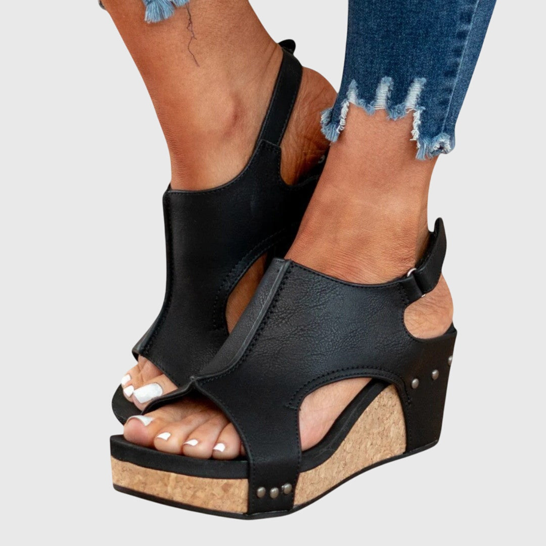 Amelia | Elegant Orthopedic Wedge Sandals