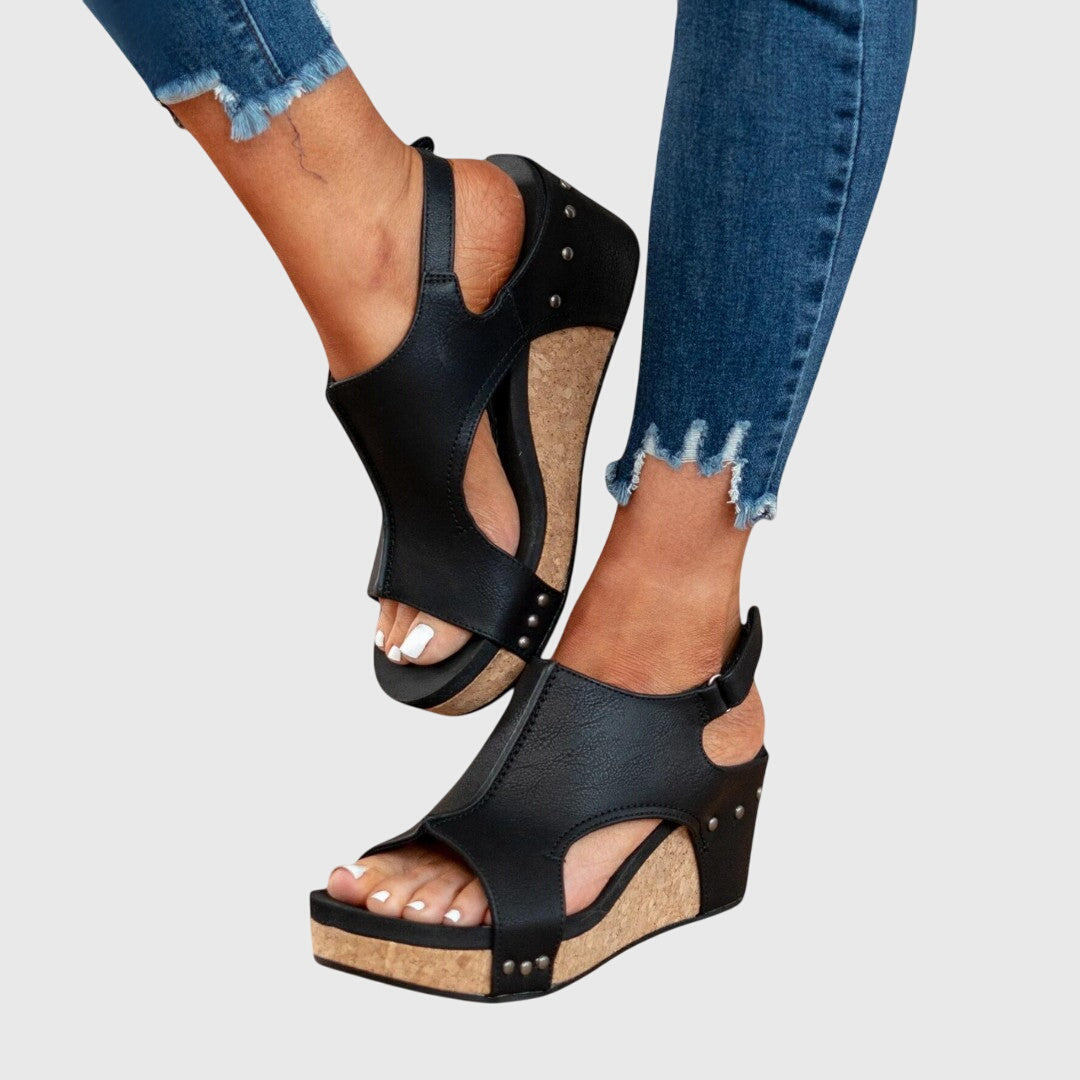 Amelia | Elegant Orthopedic Wedge Sandals