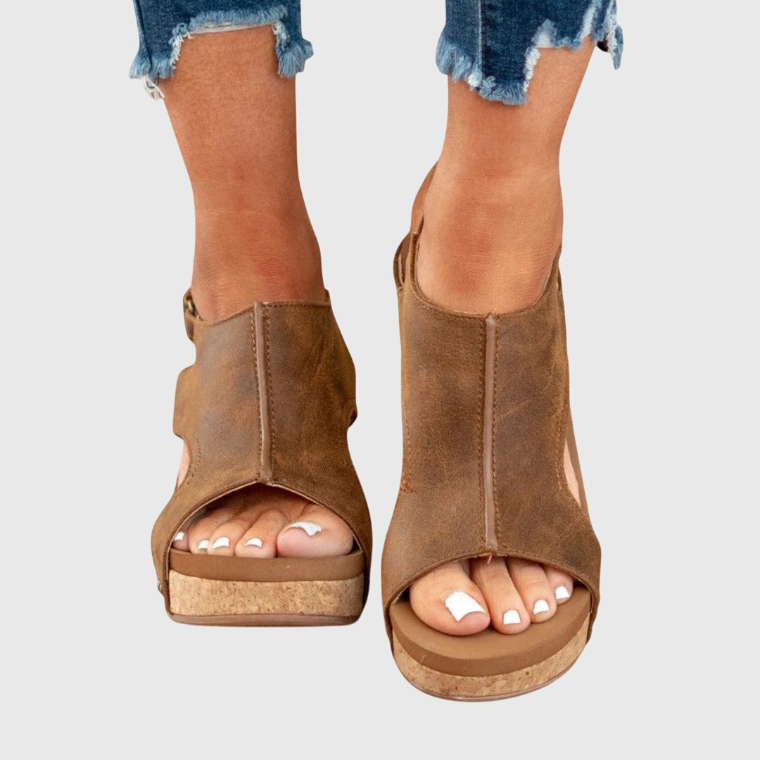 Amelia | Elegant Orthopedic Wedge Sandals