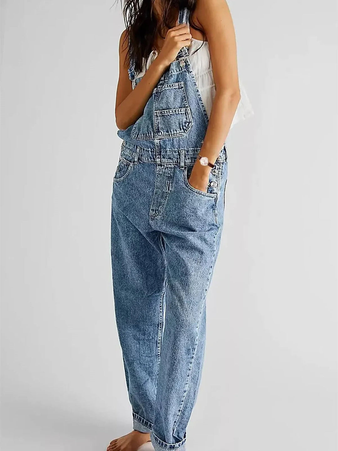 Mirelle | Stretch-Jeans-Latzhose im klassischen Stil