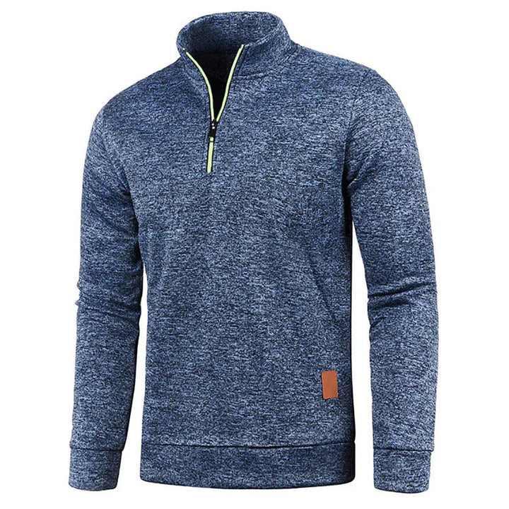Fenton | Stylisches Herren-Sweatshirt mit halbem Reißverschluss