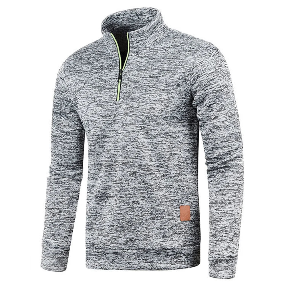 Fenton | Stylisches Herren-Sweatshirt mit halbem Reißverschluss