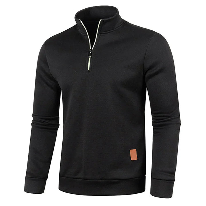 Fenton | Stylisches Herren-Sweatshirt mit halbem Reißverschluss