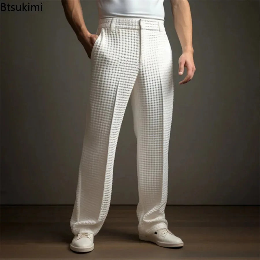 James | Premium-Hose mit Waffelstruktur und entspanntem Schnitt