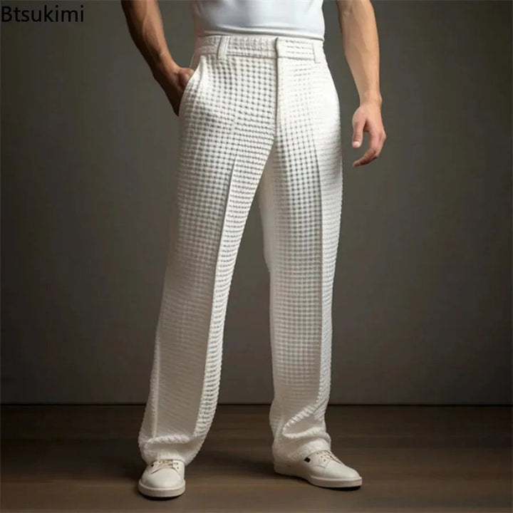 James | Premium-Hose mit Waffelstruktur und entspanntem Schnitt
