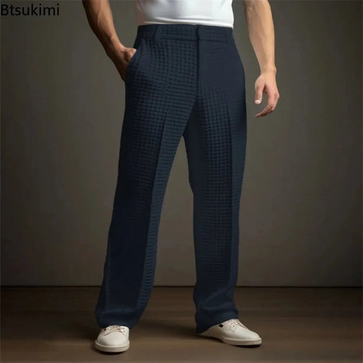 James | Premium-Hose mit Waffelstruktur und entspanntem Schnitt
