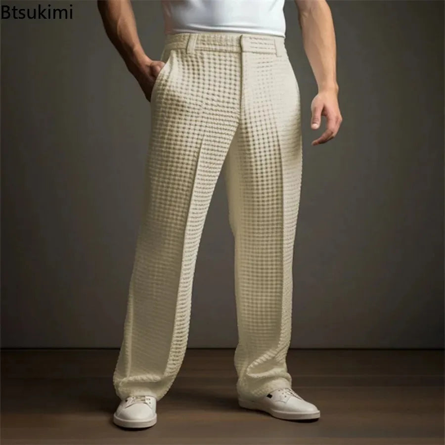 James | Premium-Hose mit Waffelstruktur und entspanntem Schnitt