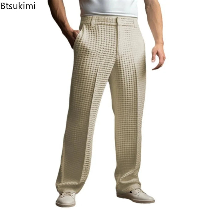 James | Premium-Hose mit Waffelstruktur und entspanntem Schnitt