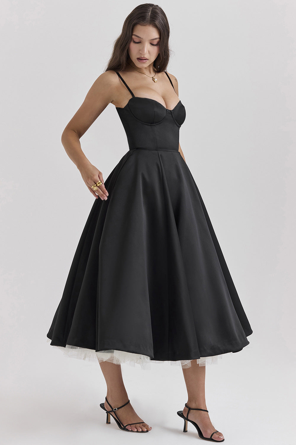 Amelisse | Romantic Bustier High-Low Tulle Dress