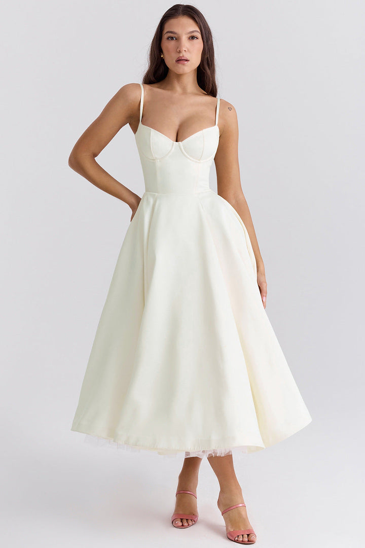 Amelisse | Romantic Bustier High-Low Tulle Dress