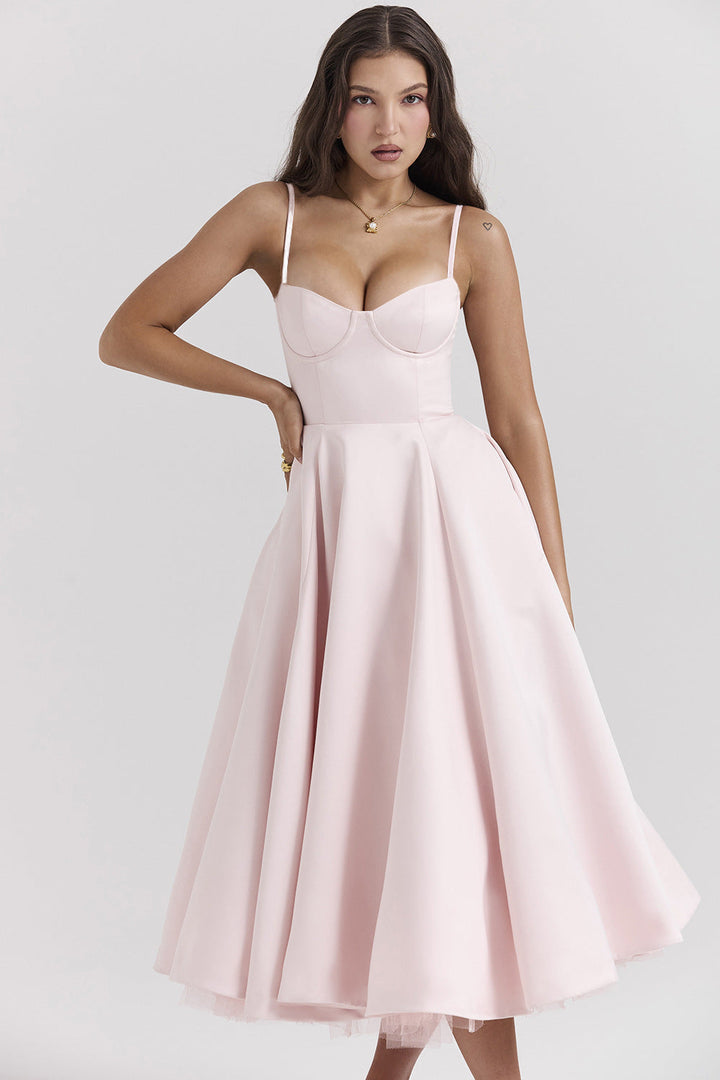 Amelisse | Romantic Bustier High-Low Tulle Dress