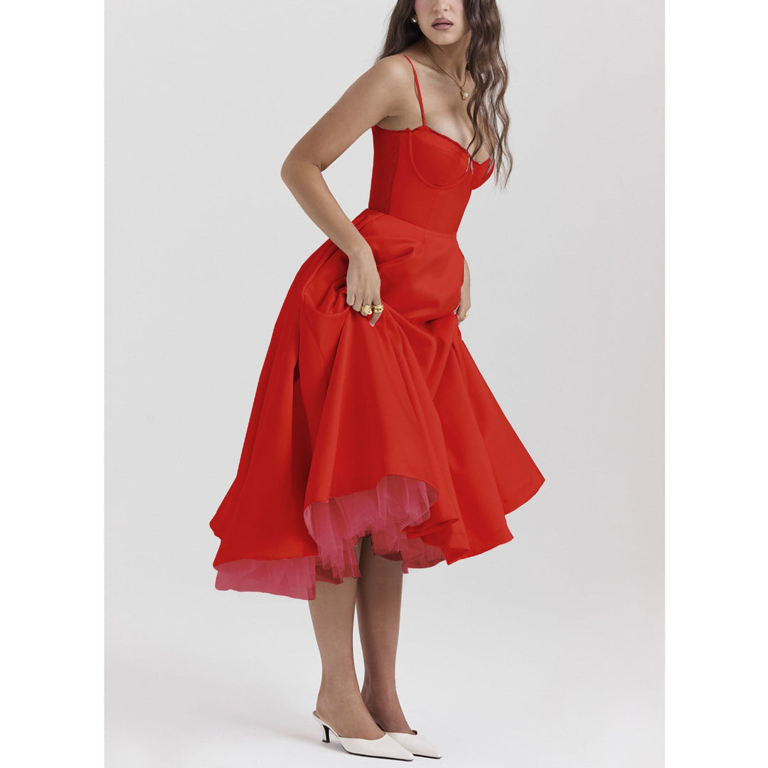 Amelisse | Romantic Bustier High-Low Tulle Dress