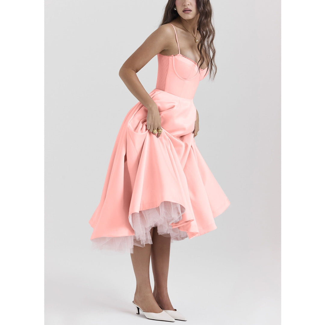 Amelisse | Romantic Bustier High-Low Tulle Dress