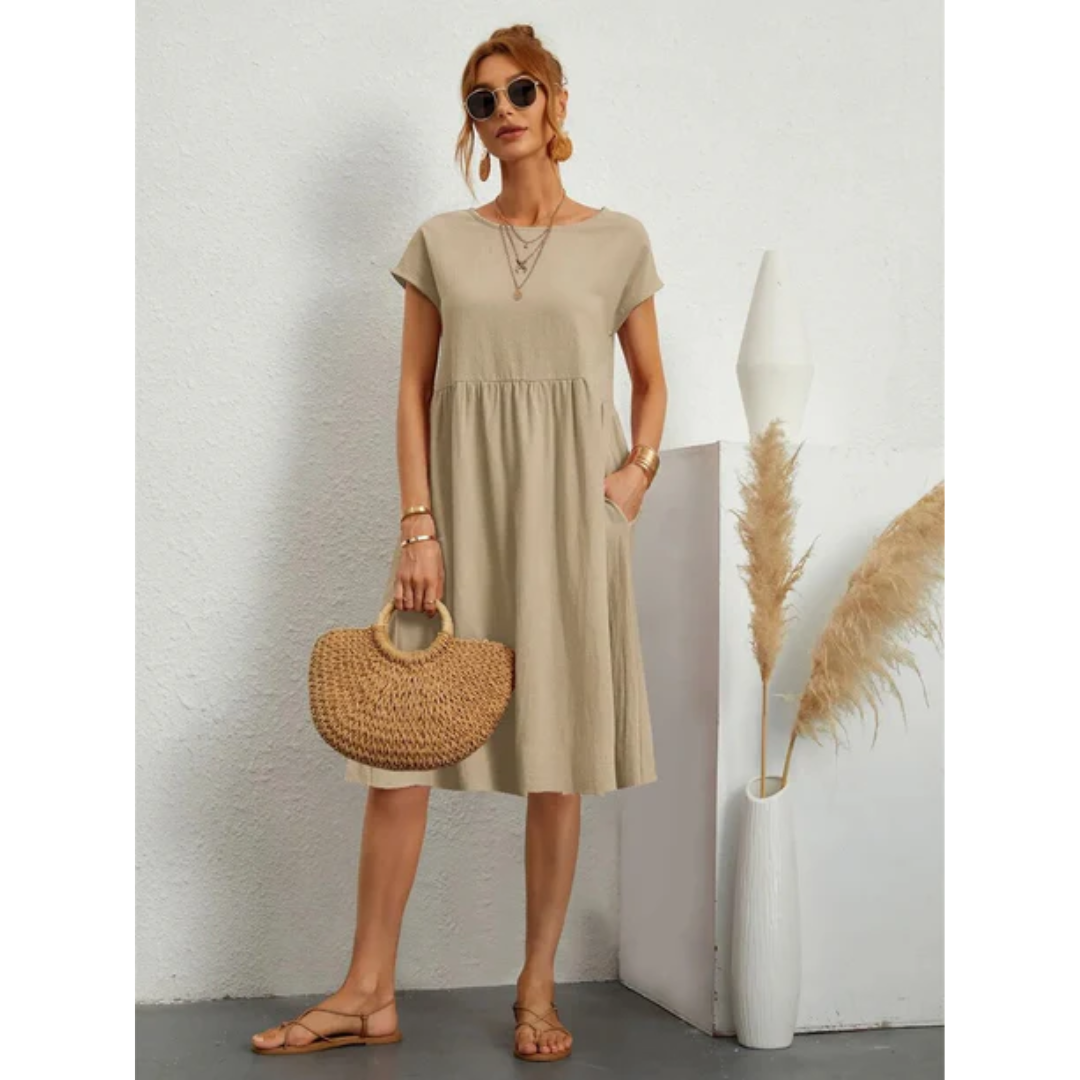Elowen | Elegantes tailliertes Midikleid