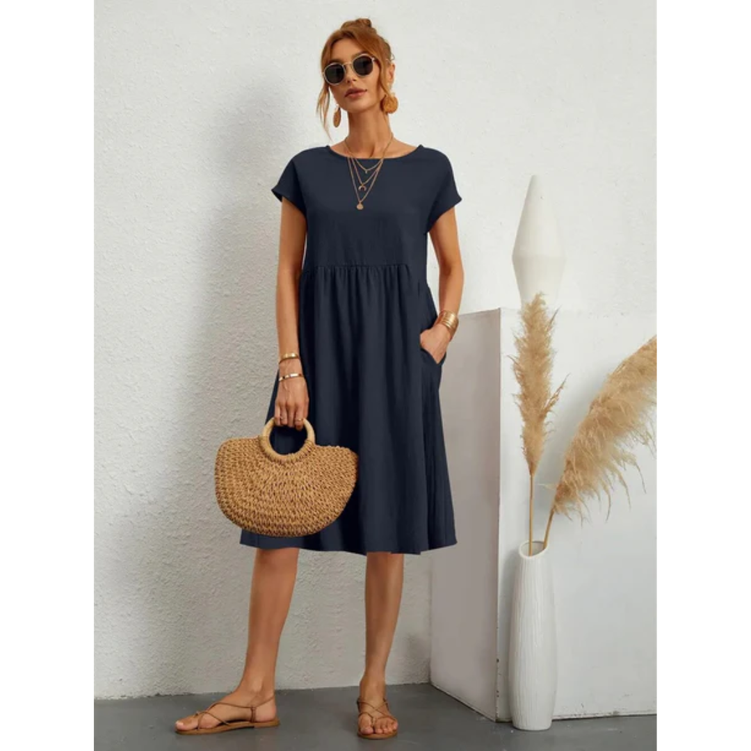 Elowen | Elegantes tailliertes Midikleid