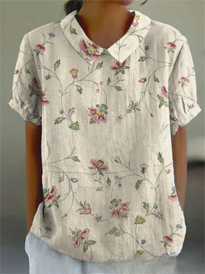 Florielle | Vintage Floral Women’s Casual Blouse