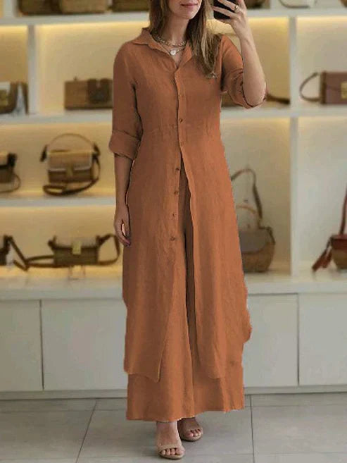 Averelle | Classic Shirt Maxi Dress